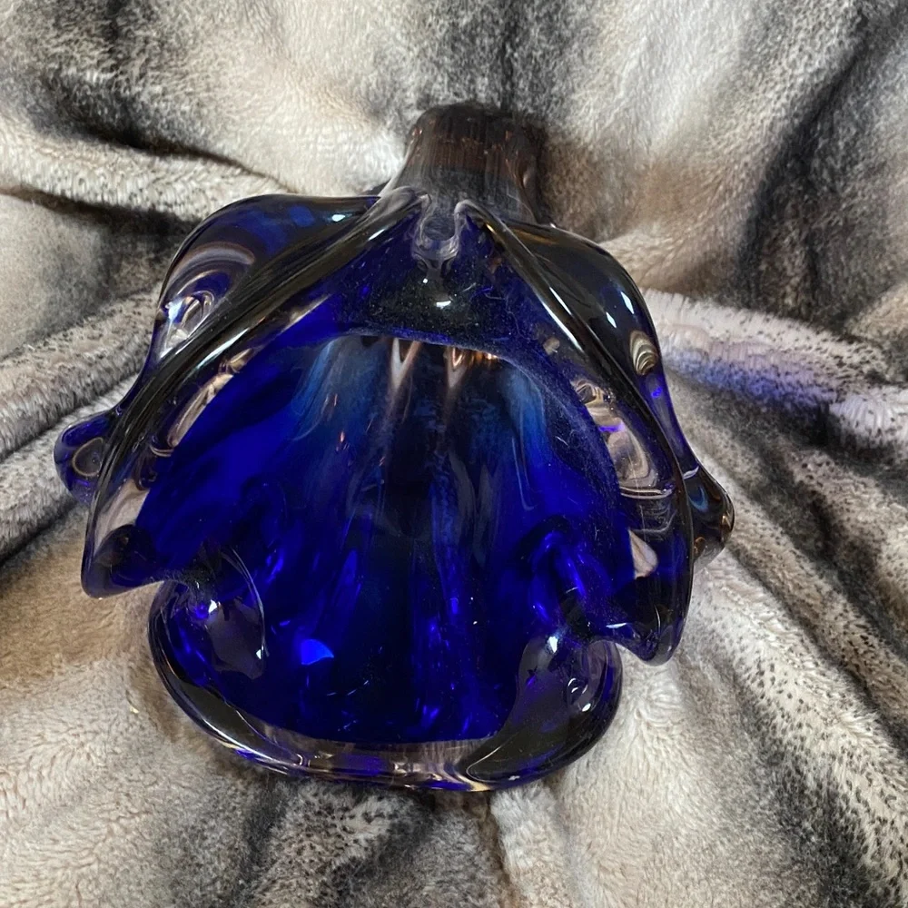 Stunning Very Heavy Multi Color Murano Style Vintage Large Vase - Picture 7 of 16